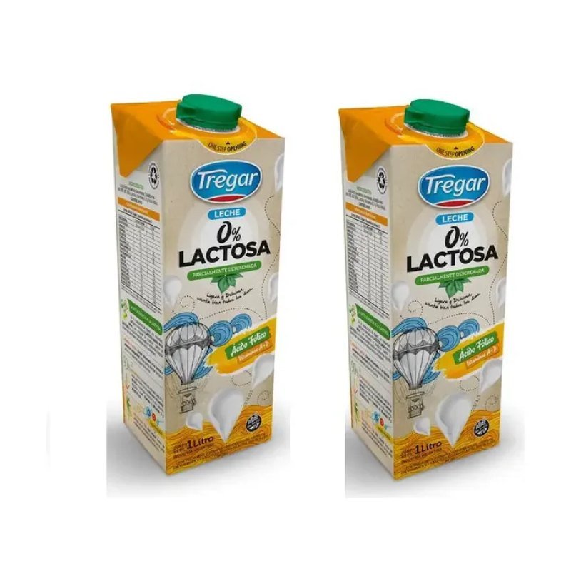 Leche Larga Vida Deslactosada Tregar CJ x 12