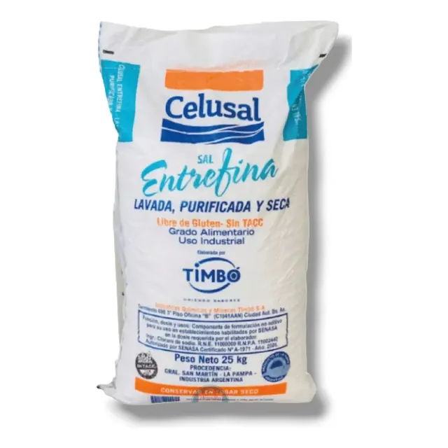 Sal Entre Fina x 25kg Celusal