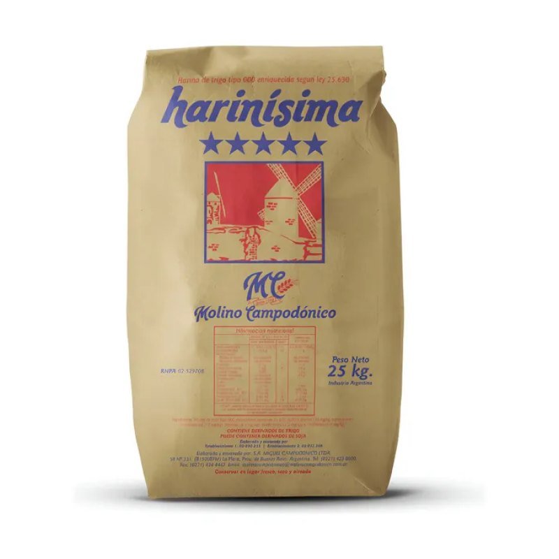 Harina 5 Estrellas x 25 kg Campodonico