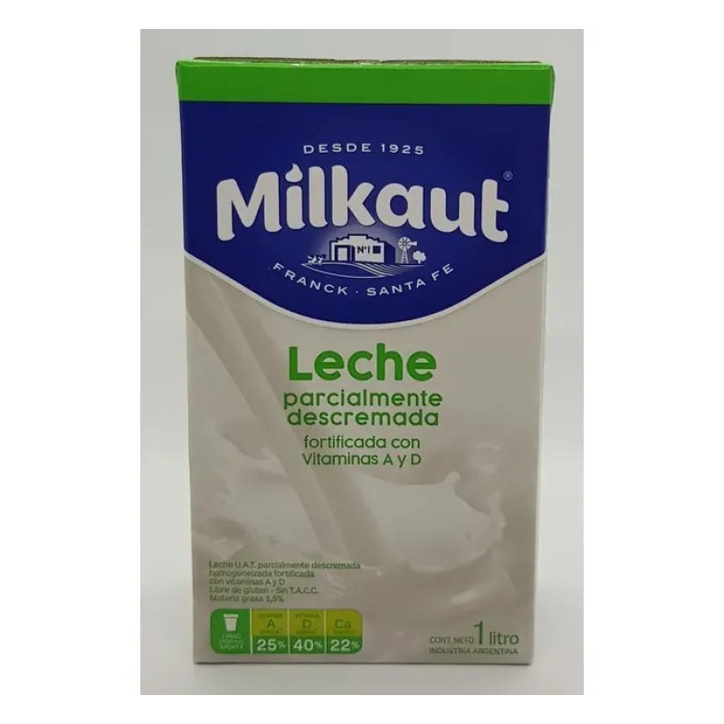 Leche Larga Vida Desc. x 1 L (Uni) Milkaut