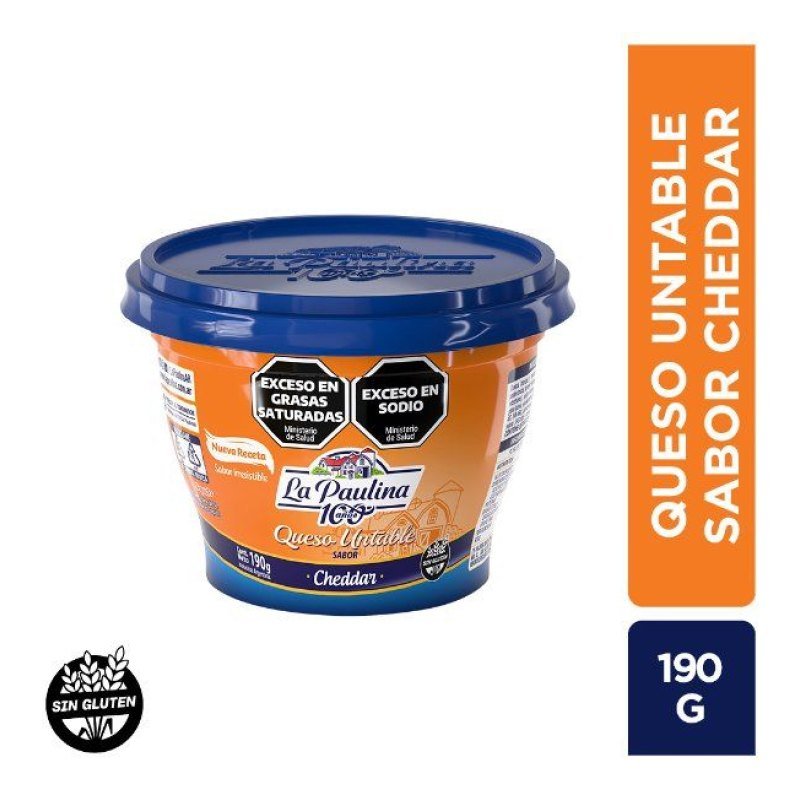 Queso Cheddar Untable Paulina x 3.7 kg