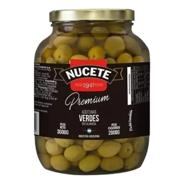 Aceitunas Verdes C/Hueso x 5 kg Nucete