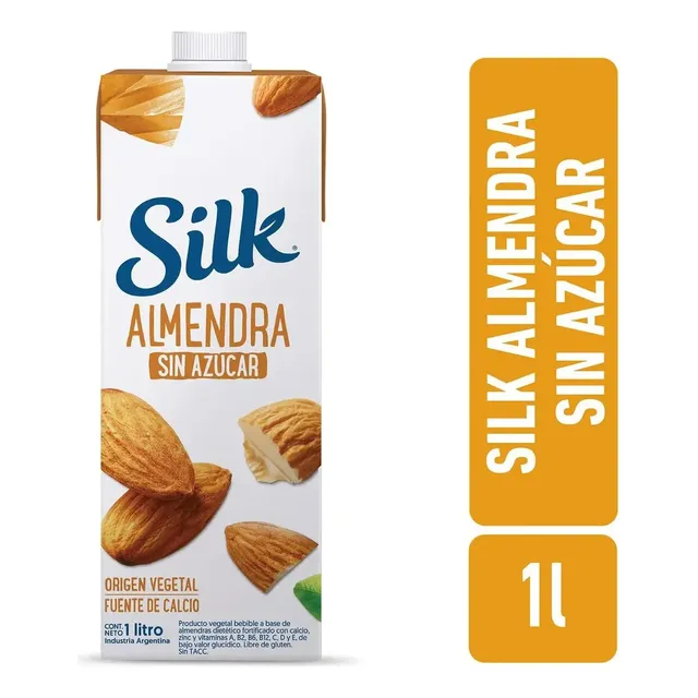 Beb.almendra C/Azucar 12 x 1lt Silk