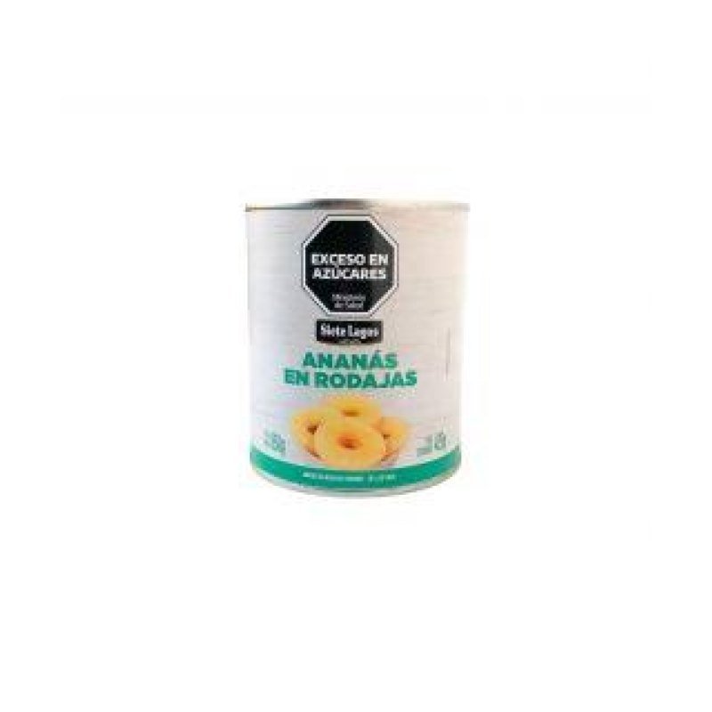 Anana Rodajas x 850 Gr Siete Lagos